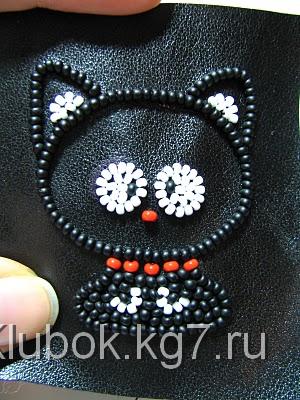 Брошка из бисера своими руками - котенок Кенни