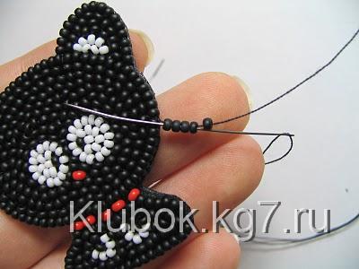 Брошка из бисера своими руками - котенок Кенни