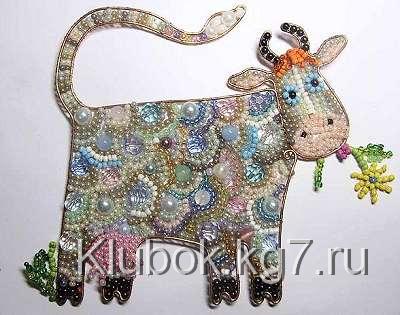 гламурная корова из бисера и проволоки своими руками в подарок гламурная корова из бисера и проволоки своими руками в подарок