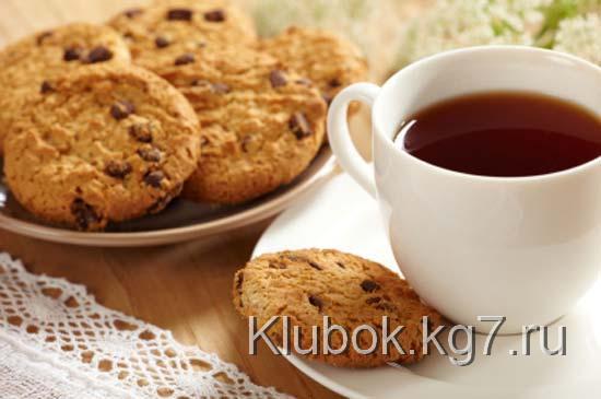 Печенье с кусочками шоколада Печенье с кусочками шоколада