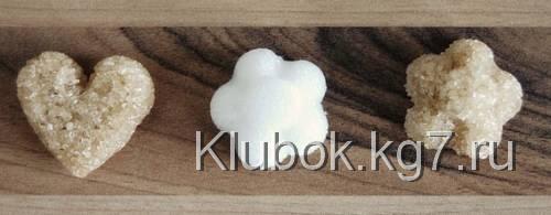 Поделки из сахара: сердечки и цветы. Мастер-класс. 13 Поделки из сахара: сердечки и цветы. Мастер класс.