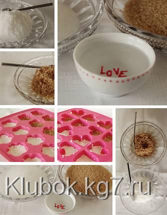 Поделки из сахара: сердечки и цветы. Мастер-класс. 25 Поделки из сахара: сердечки и цветы. Мастер класс.
