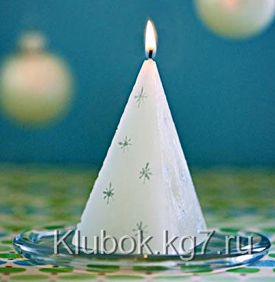 Новогодняя свеча