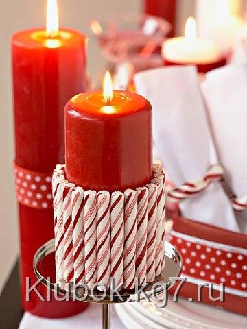 рождественские подсвечники