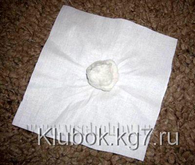 вата и обрезки ниток для изготовления куклы - оберега вата и обрезки ниток для изготовления куклы - оберега