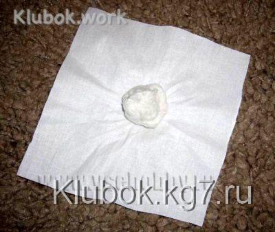 вата и обрезки ниток для изготовления куклы - оберега вата и обрезки ниток для изготовления куклы - оберега