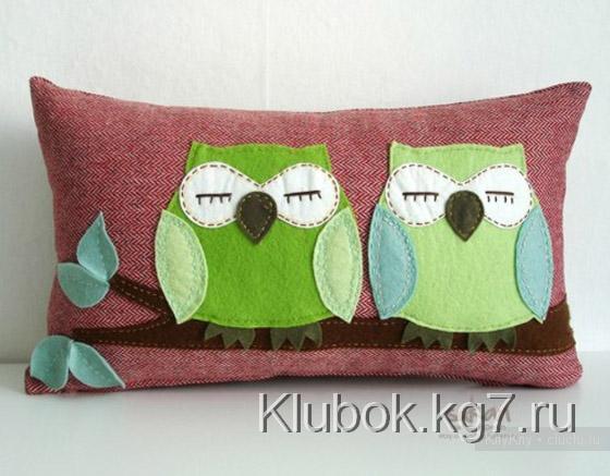 Игрушки-подушки. Совы