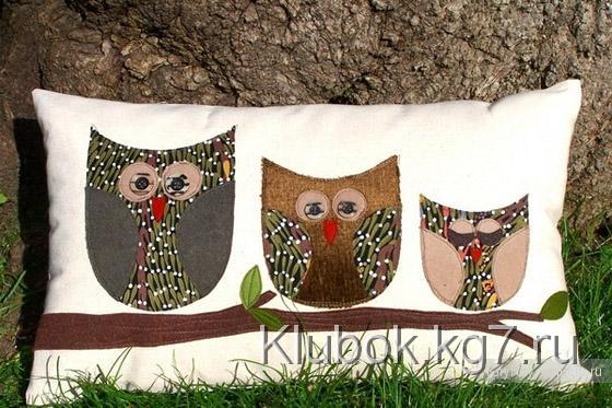 Игрушки-подушки. Совы