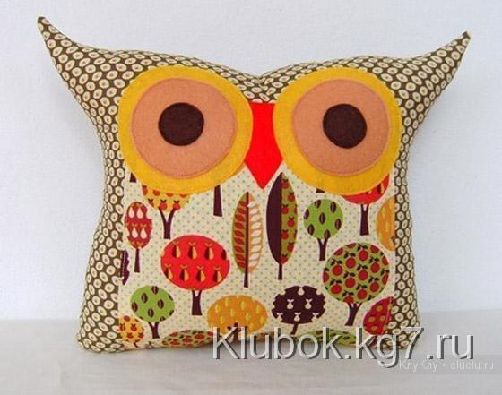 Игрушки-подушки. Совы