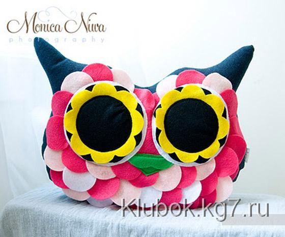 Игрушки-подушки. Совы