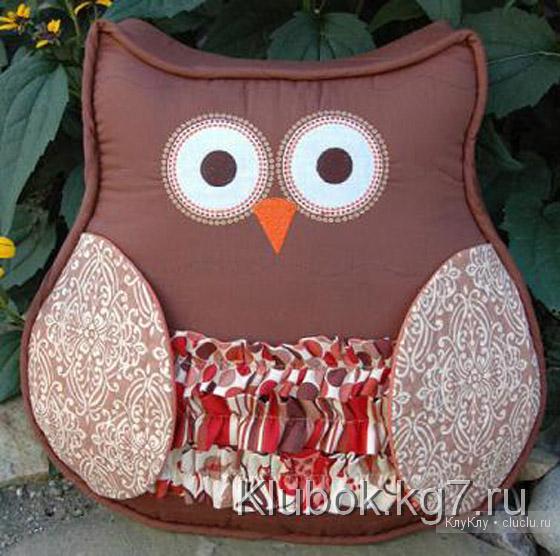 Игрушки-подушки. Совы