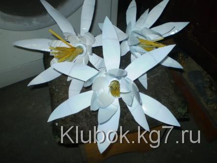 кувшинки из бутылок