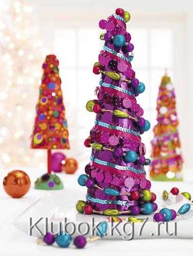 Ёлочки с паёетками