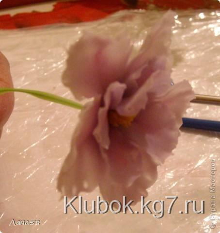  Мастер-класс Лепка: фиалки  мини МК Фарфор холодный Дебют. Фото 6