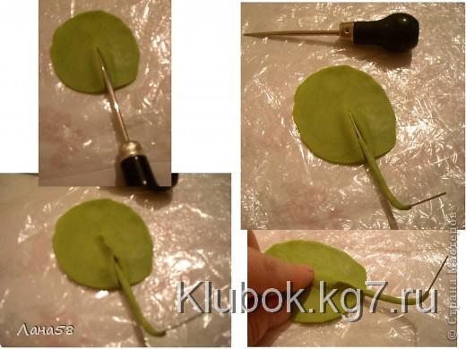  Мастер-класс Лепка: фиалки  мини МК Фарфор холодный Дебют. Фото 12