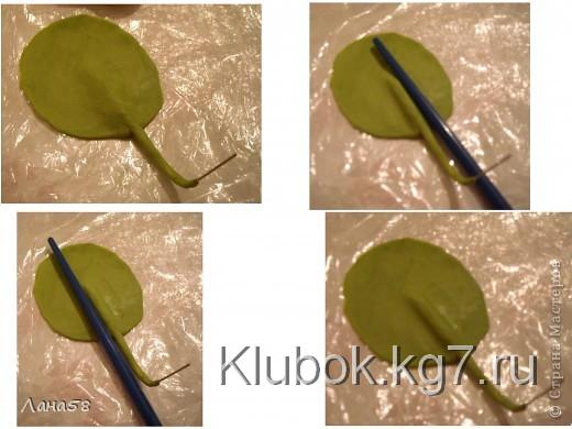  Мастер-класс Лепка: фиалки  мини МК Фарфор холодный Дебют. Фото 13