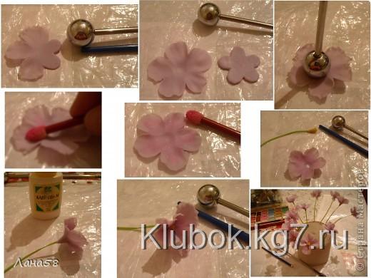 Мастер-класс Лепка: фиалки  мини МК Фарфор холодный Дебют. Фото 4  Мастер-класс Лепка: фиалки  мини МК Фарфор холодный Дебют. Фото 4