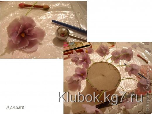 Мастер-класс Лепка: фиалки  мини МК Фарфор холодный Дебют. Фото 8  Мастер-класс Лепка: фиалки  мини МК Фарфор холодный Дебют. Фото 8