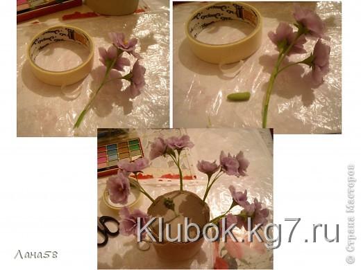 Мастер-класс Лепка: фиалки  мини МК Фарфор холодный Дебют. Фото 9  Мастер-класс Лепка: фиалки  мини МК Фарфор холодный Дебют. Фото 9