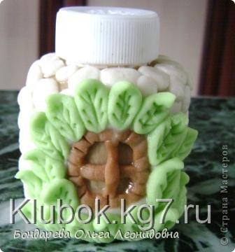 Мастер-класс, Поделка, изделие Лепка: Домики для специй из солёного теста Бутылки, Тесто соленое. Фото 3 Мастер-класс, Поделка, изделие Лепка: Домики для специй из солёного теста Бутылки, Тесто соленое. Фото 3