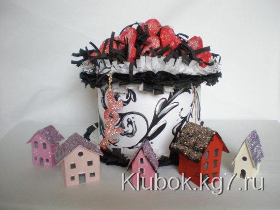 Коробка сердца и 5 домиков