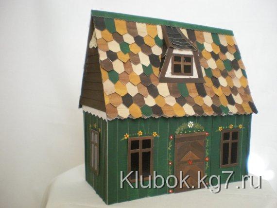 Зеленый Эльзас Миниатюрные Коттедж Дом