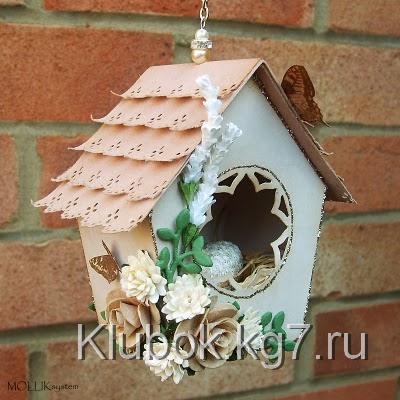 Бумажный домик для птиц Бумажный домик для птиц