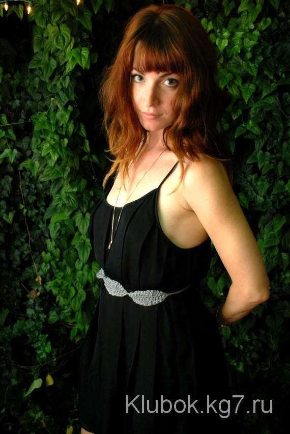 Вязаный листьев Повязка - Цепь Листья