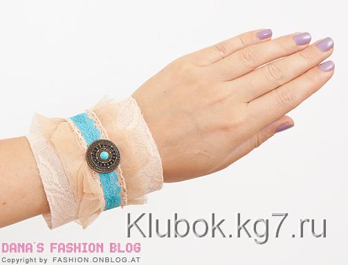 DIY Учебник браслет с кружева и тюль
