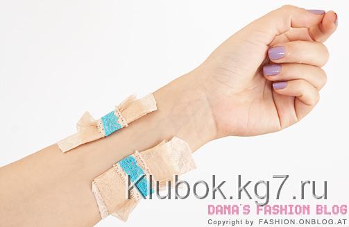DIY Учебник браслет с кружева и тюль