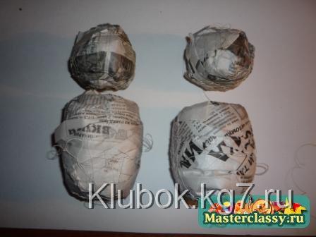 Пара домовых в корзинке своими руками