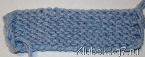 Cap hood knitted with <Daisy> pattern