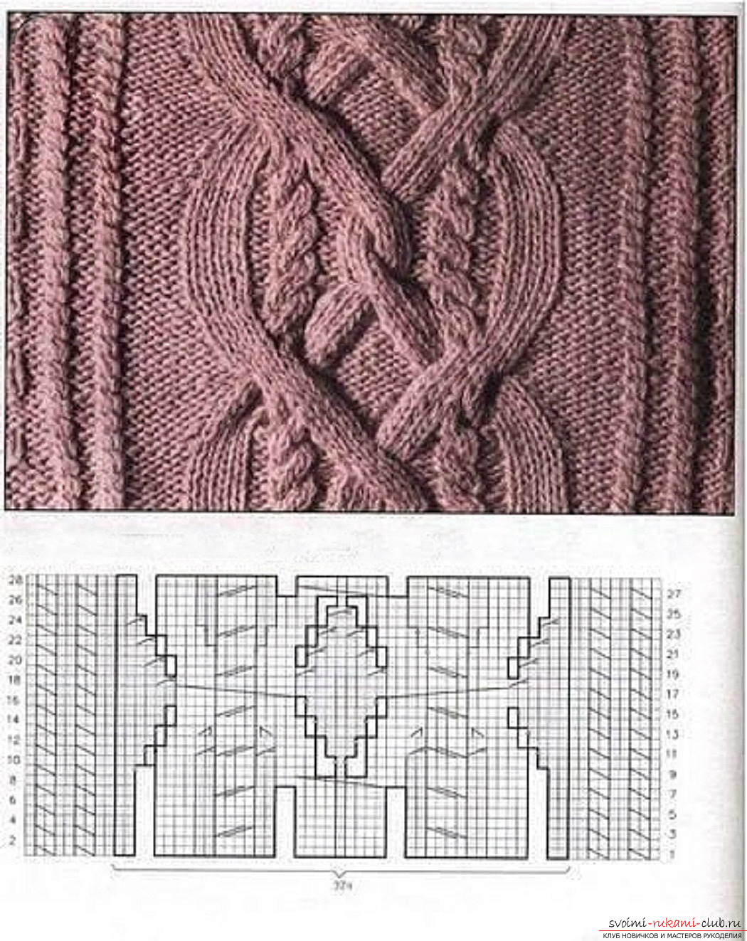 шарф воротник вязаный спицами для женщин. Фото №4