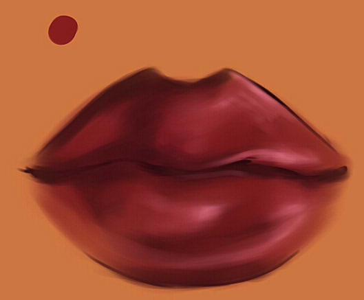 как нарисовать губы человека