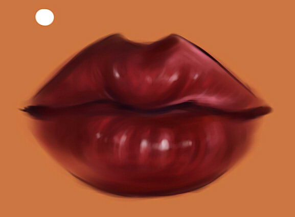 как нарисовать рот девушки