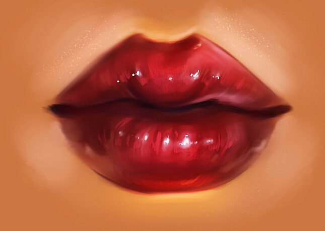 как нарисовать поэтапно рот