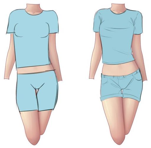 Как нарисовать Одежду и Складки - Часть 1 Как нарисовать Одежду и Складки - Часть 1