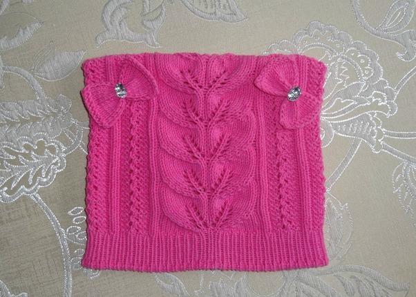 Ажурная шапочка моей принцессе