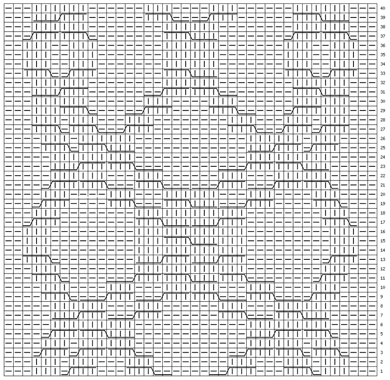 схема узора351