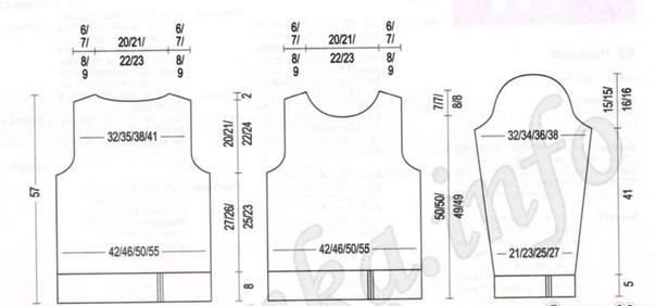 . Свитер с сотами спицами
