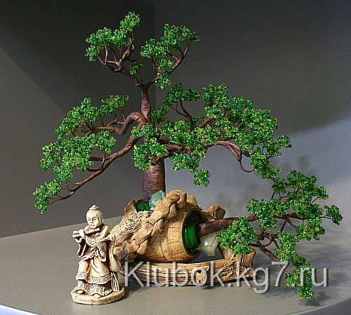Бонсай из бисера своими руками