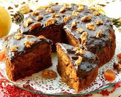 Картинки по запросу Домашний чайный пирог с грецкими орехами и сухофруктами