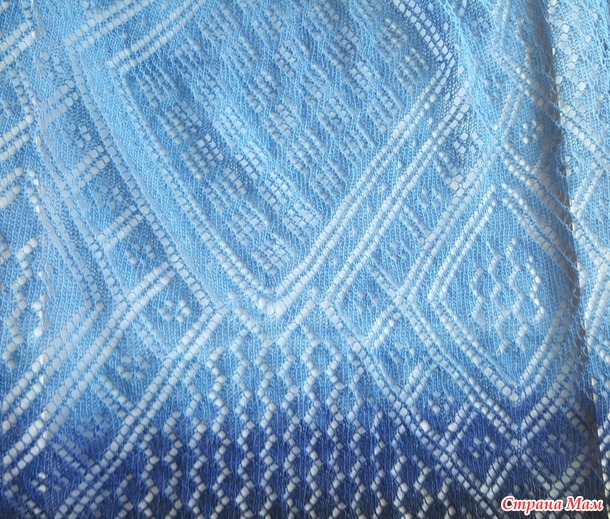 . Ажурное платье по шетландским мотивам