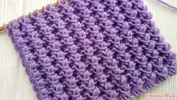 Узор спицами
