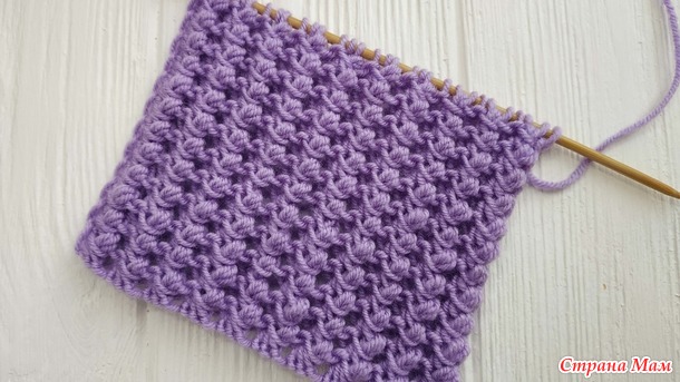 Узор спицами