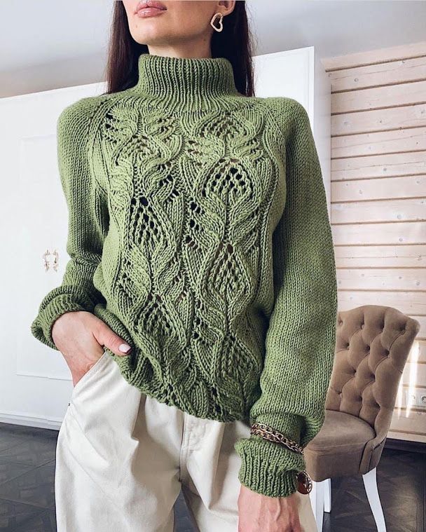 Вязание свитера спицами с описанием | Вяжем спицами дома | Постила