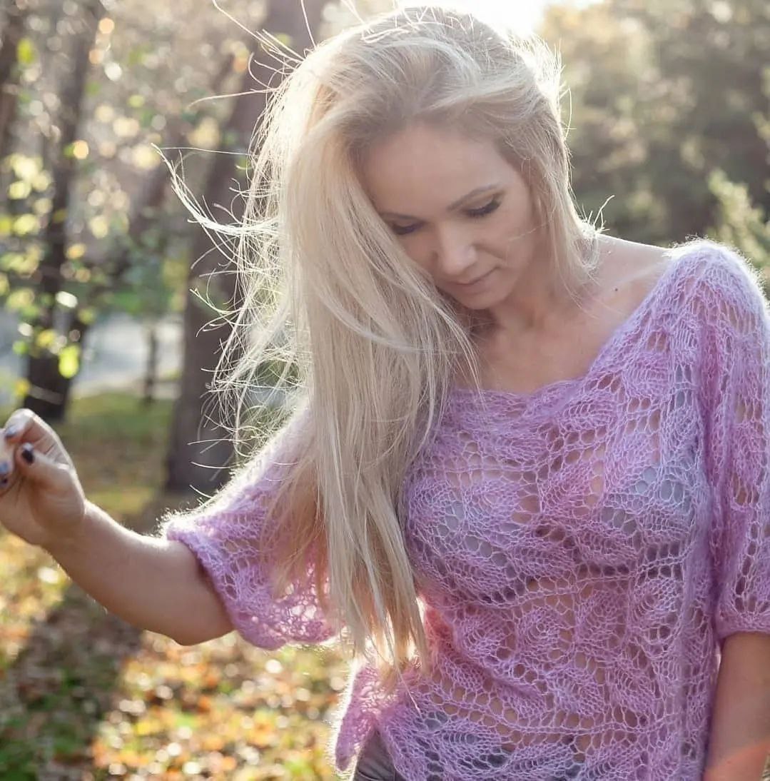 Воздушная блуза из кид мохера 17