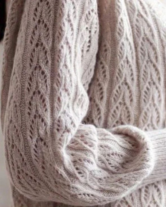 Кардиган спицами регланом из мохера Кардиган спицами регланом из мохера