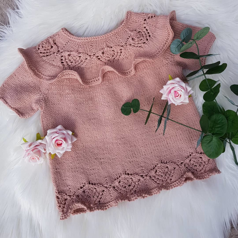 Детский топ спицами