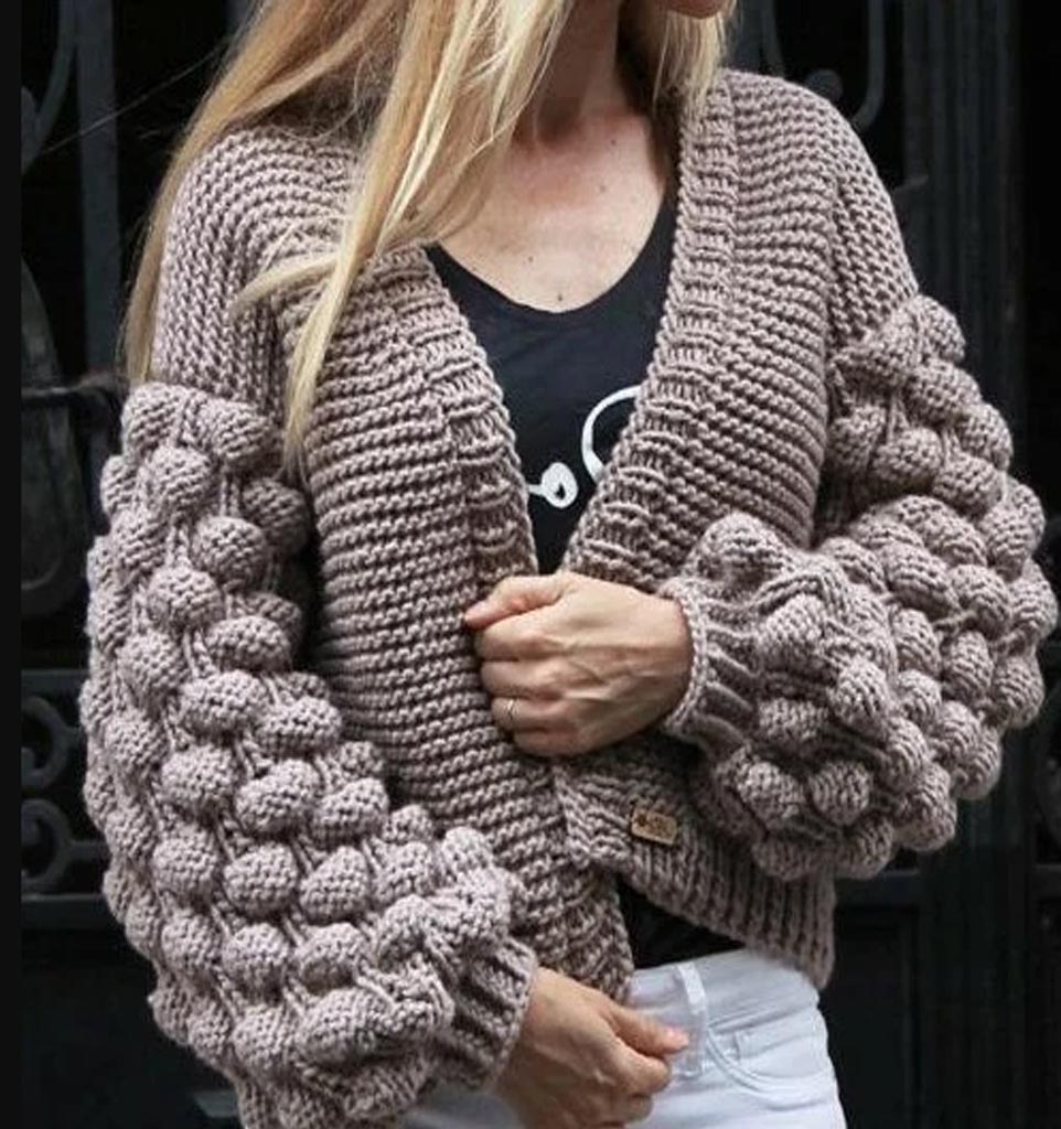 Кардиган-бомбер «малинки»